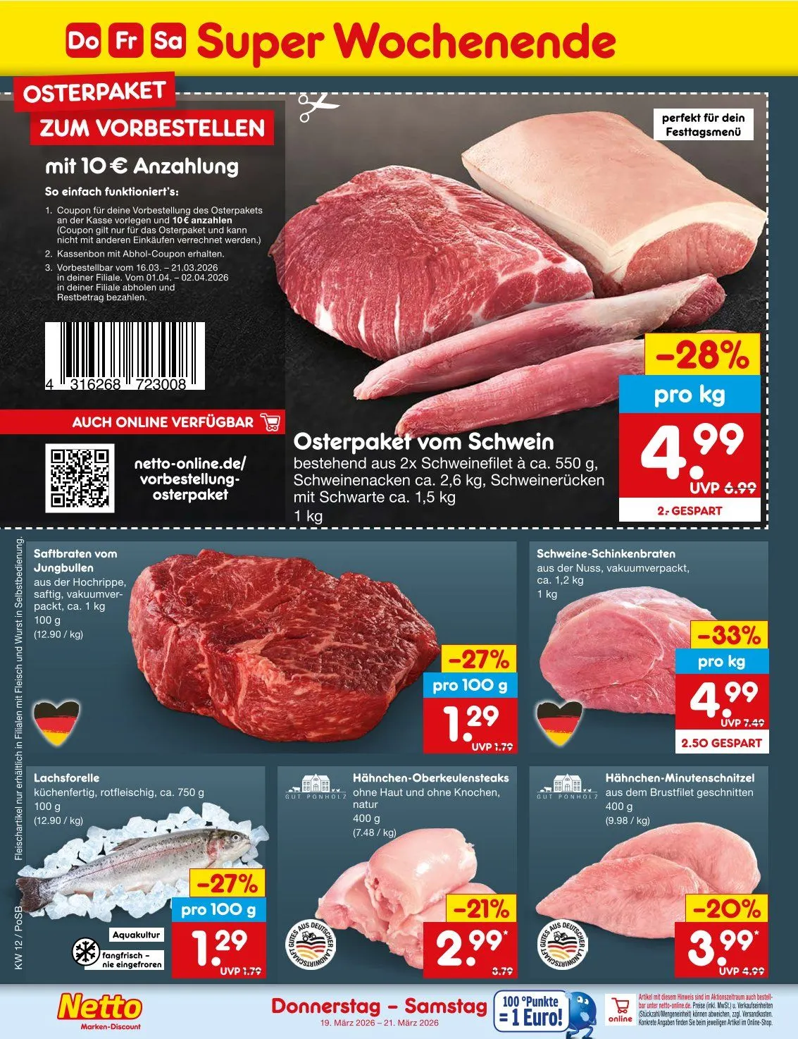  Netto Marken-Discount Prospekte von 16. März bis 21. März 2026 - Prospekt seite 52