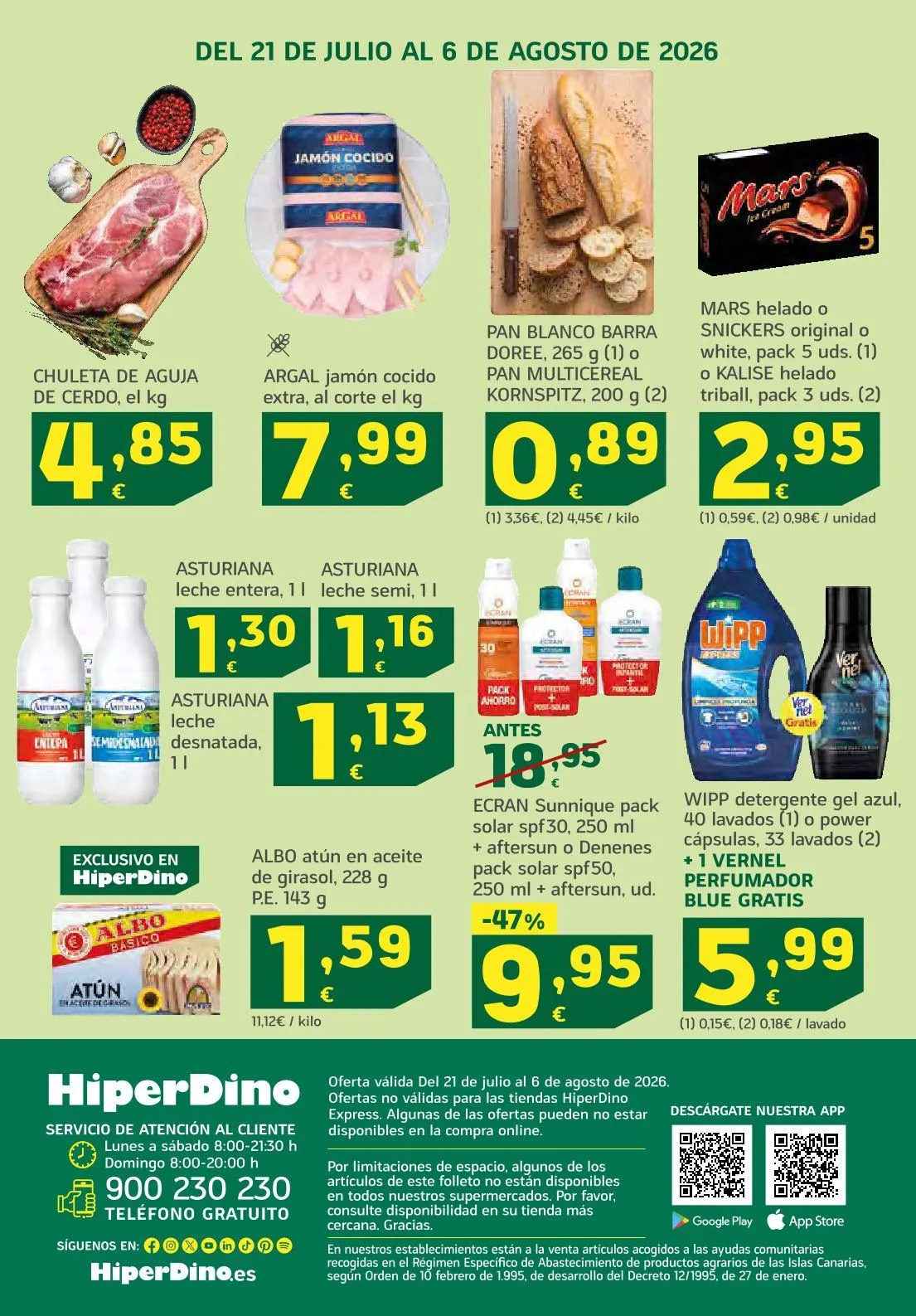 Catálogo de HiperDino Ofertas 21 de julio al 6 de agosto 2026 - Página 52
