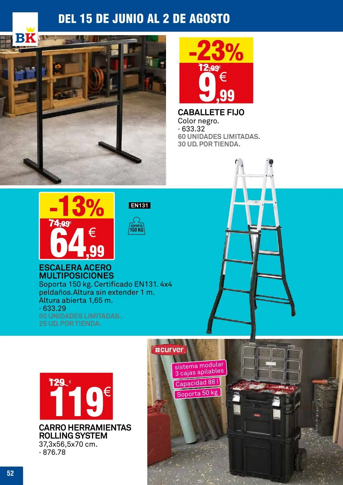 Catálogo de Bricoking Ofertas 15 de junio al 2 de agosto 2026 - Página 52