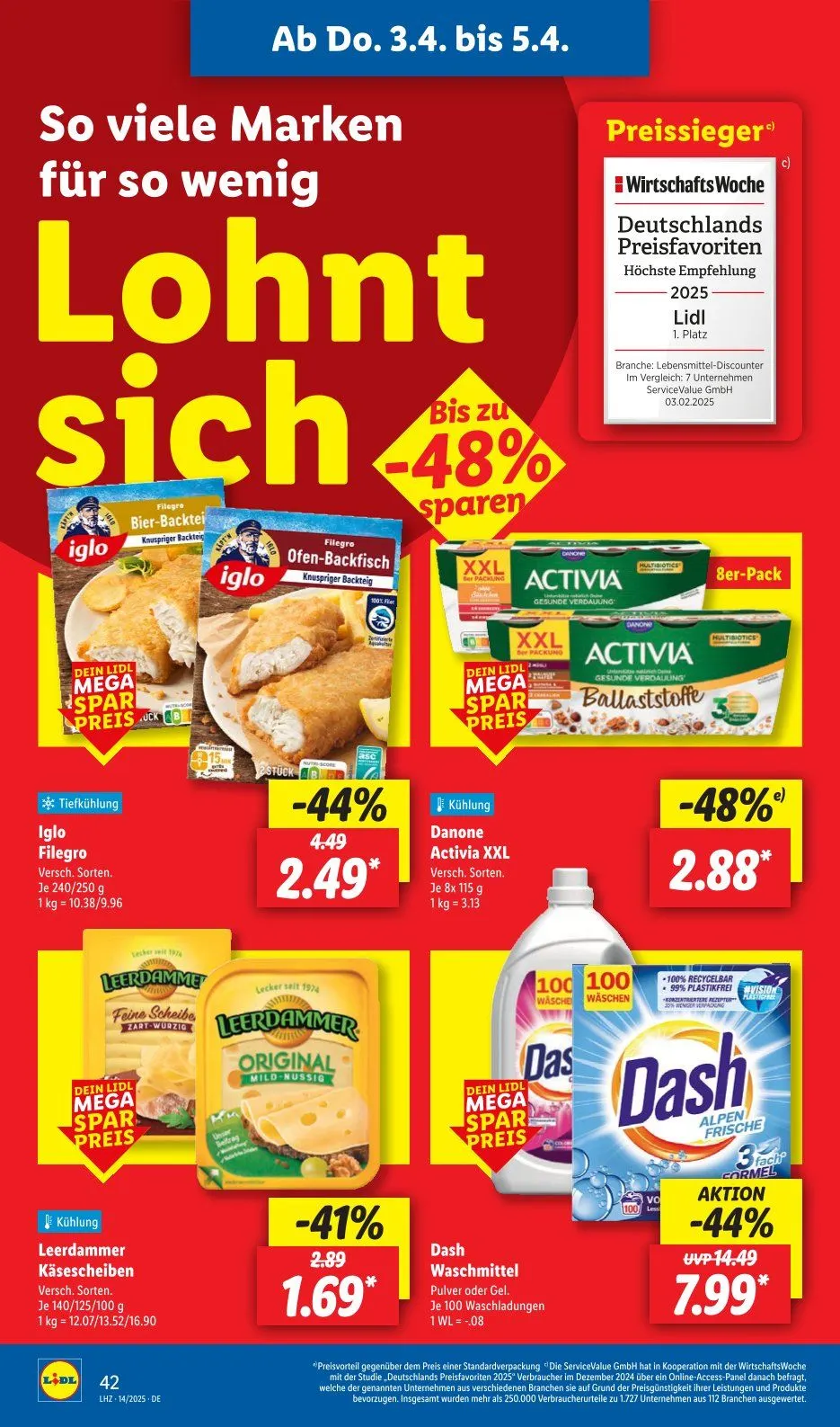 Lidl Prospekt von 31. März bis 15. April 2025 - Prospekt seite 43