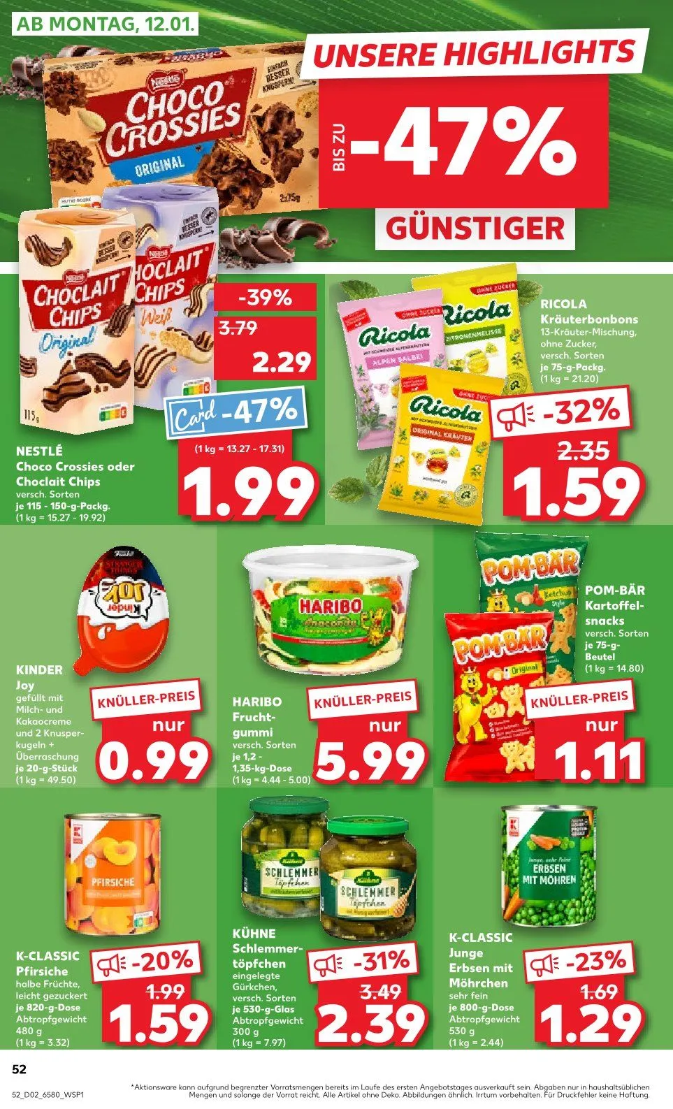 Kaufland Duitsland prospeckt van 8 januari tot 14 januari 2026 - Folder pagina 52