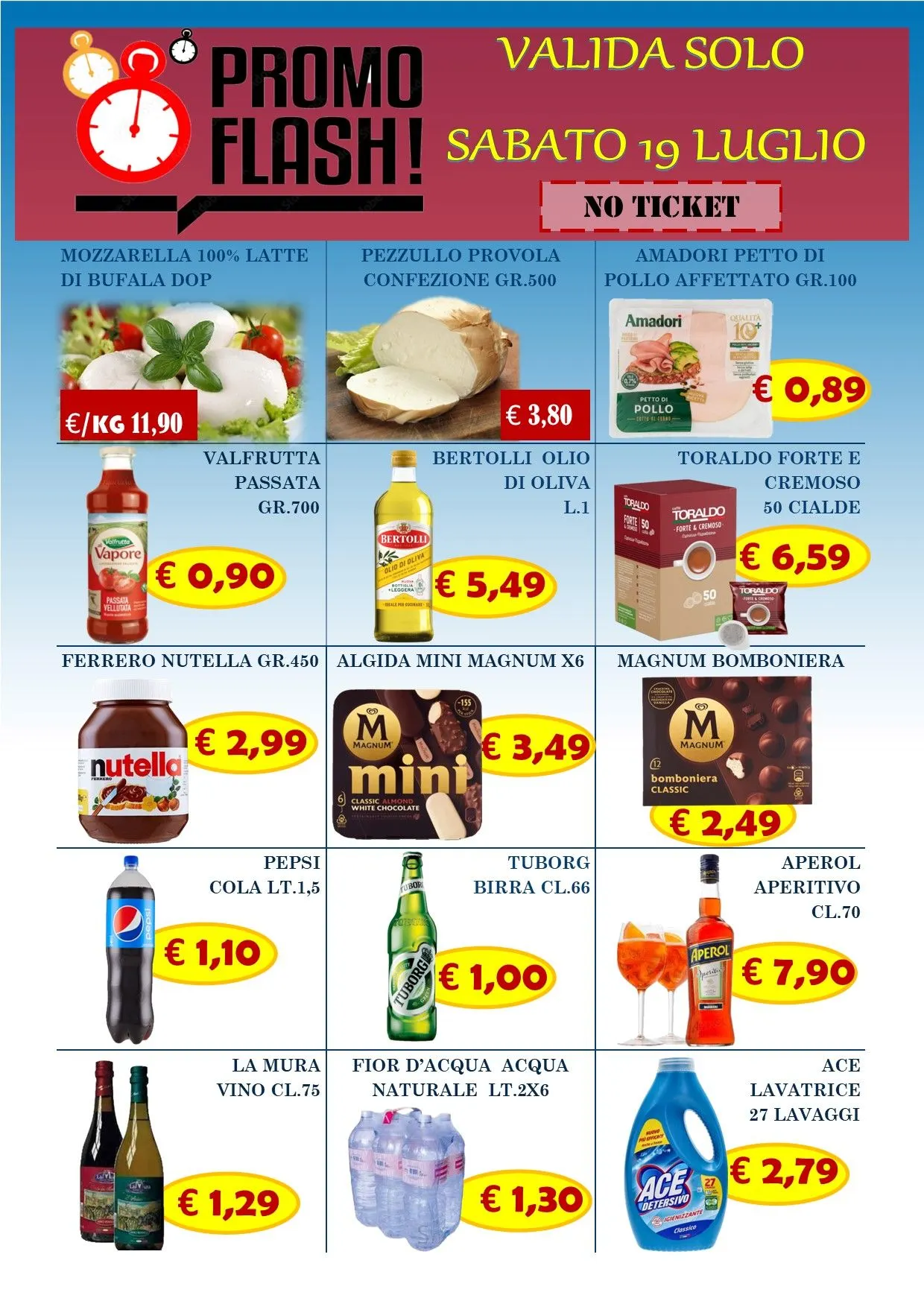  Volantini Supermercato Azzurro da 18 luglio a 19 luglio di 2025 - Pagina del volantino 