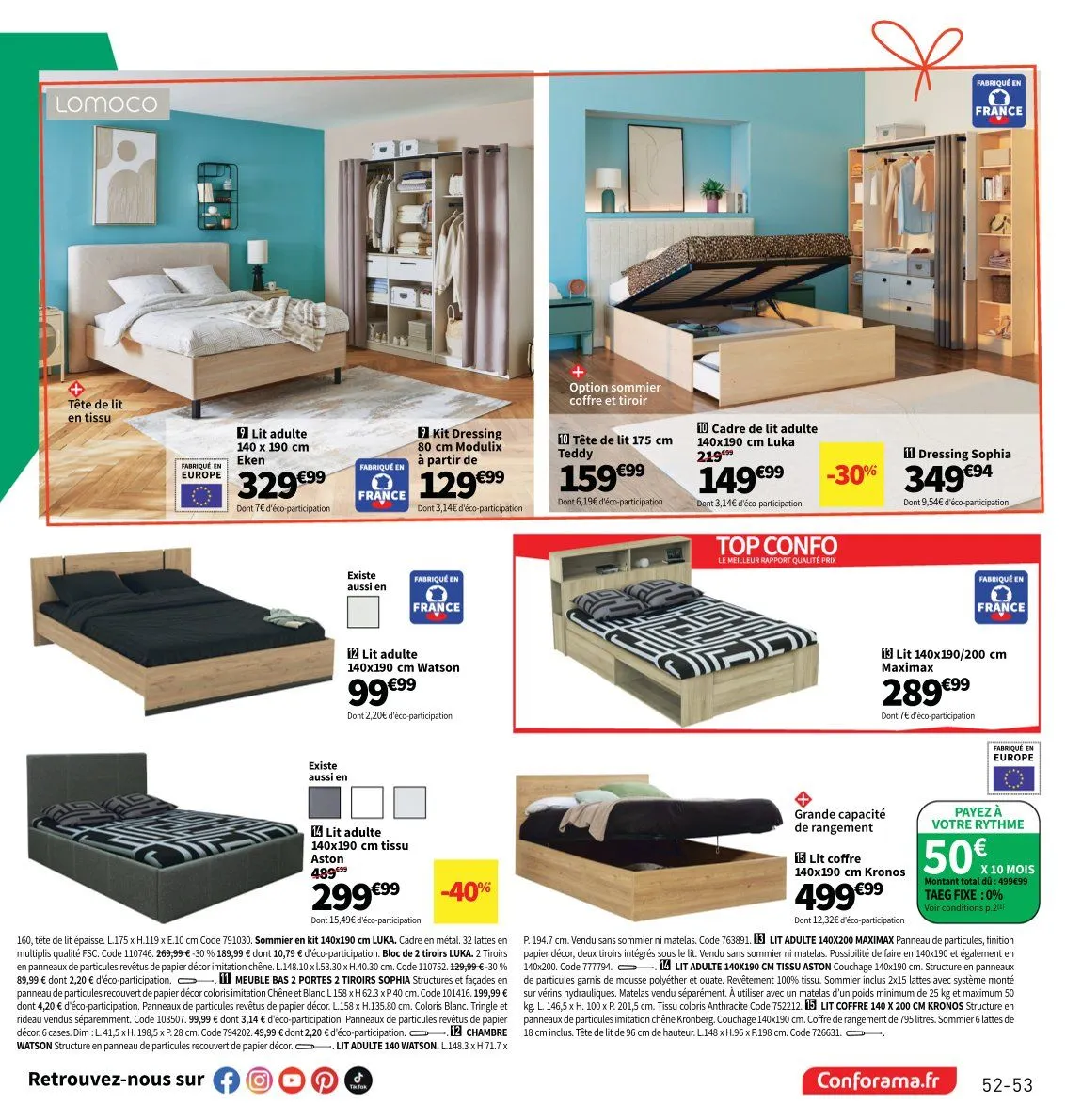 Catalogues Conforama du 28 octobre au 25 décembre 2025 - Catalogue page 53
