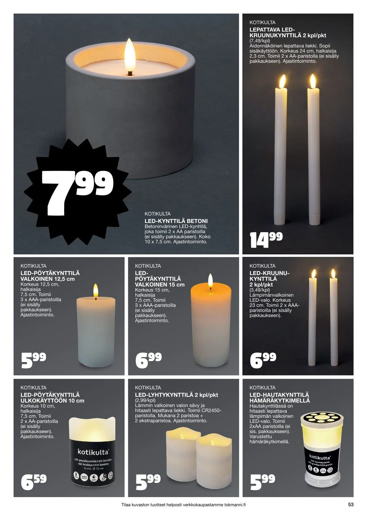  Tokmanni Tarjoukset voimassa alkaen 28. marraskuuta - 24. joulukuuta 2025 - Tarjouslehti sivu 53