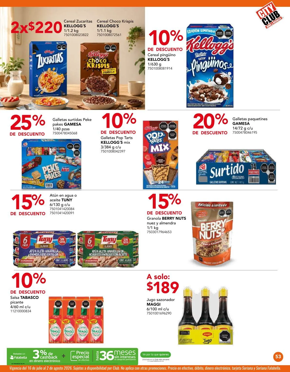 Catálogo de City Club Ofertas 1 de julio al 31 de julio 2026 - Pagina 53