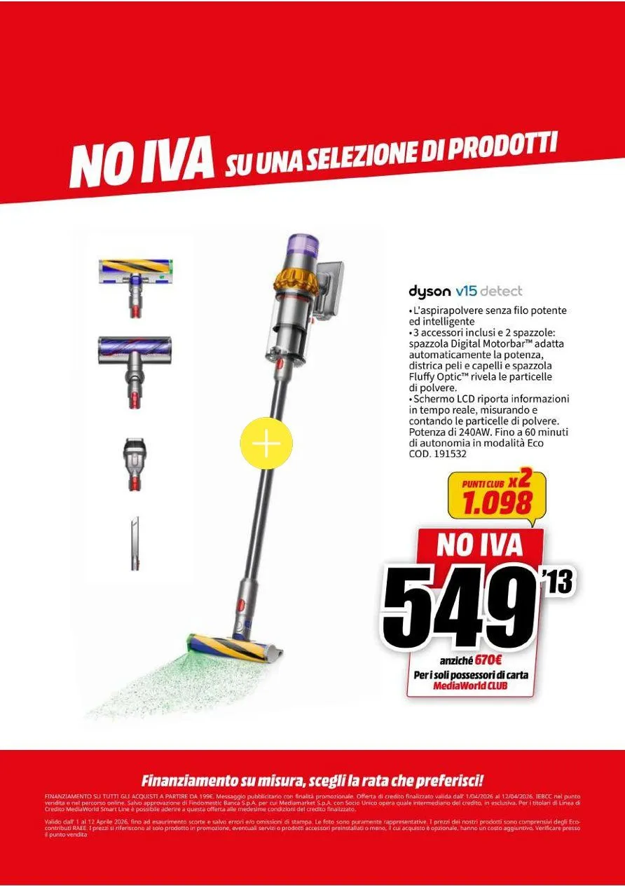 Volantini MEDIAWORLD da 1 aprile a 12 aprile di 2026 - Pagina del volantino 54
