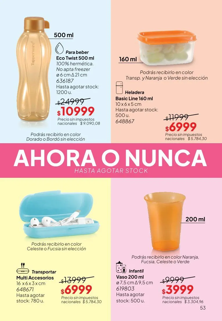 Ofertas de  Ofertas Tupperware  9 de junio al 30 de junio 2026 - Página 53 del catálogo