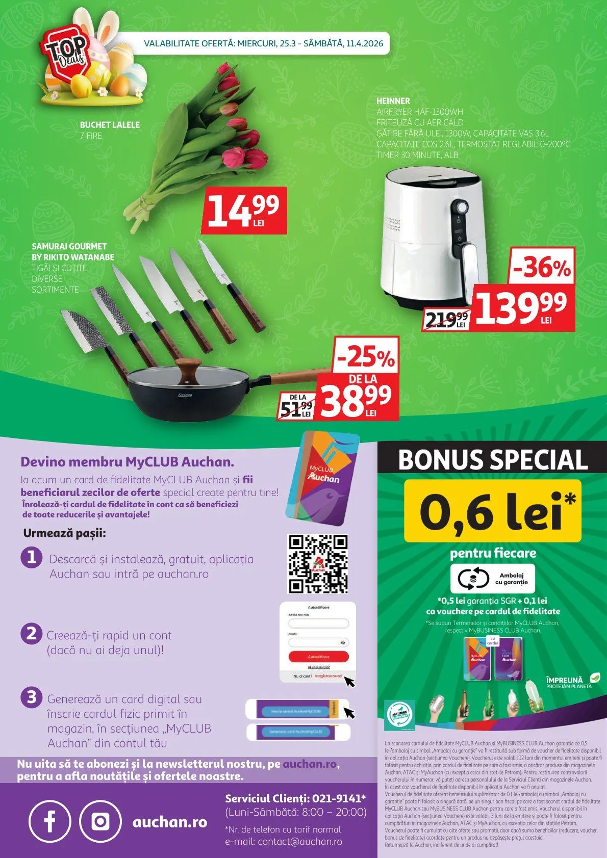 Catalog Ofertă de neratat specială Auchan de la 25 martie până la 11 aprilie 2026 - Revista Pagina 54