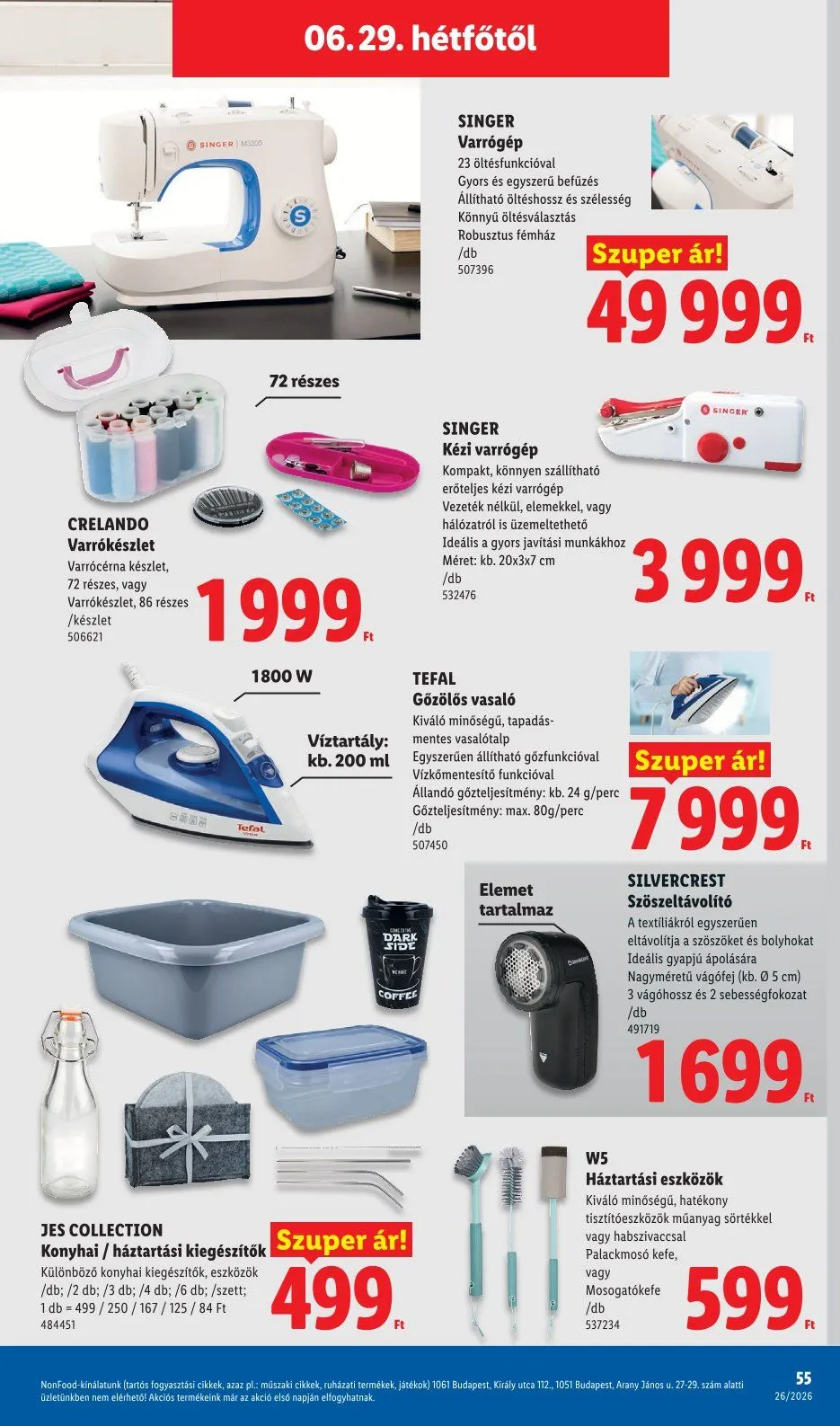 Katalógus Lidl legfrissebb ajánlatai június 25.-tól július 7.-ig 2026. - Oldal 55