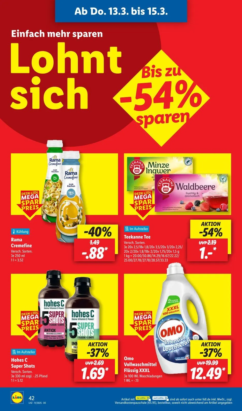 Lidl Prospekt von 10. März bis 15. März 2025 - Prospekt seite 56