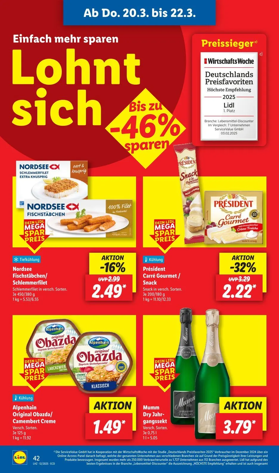 Lidl Prospekt von 17. März bis 22. März 2025 - Prospekt seite 56
