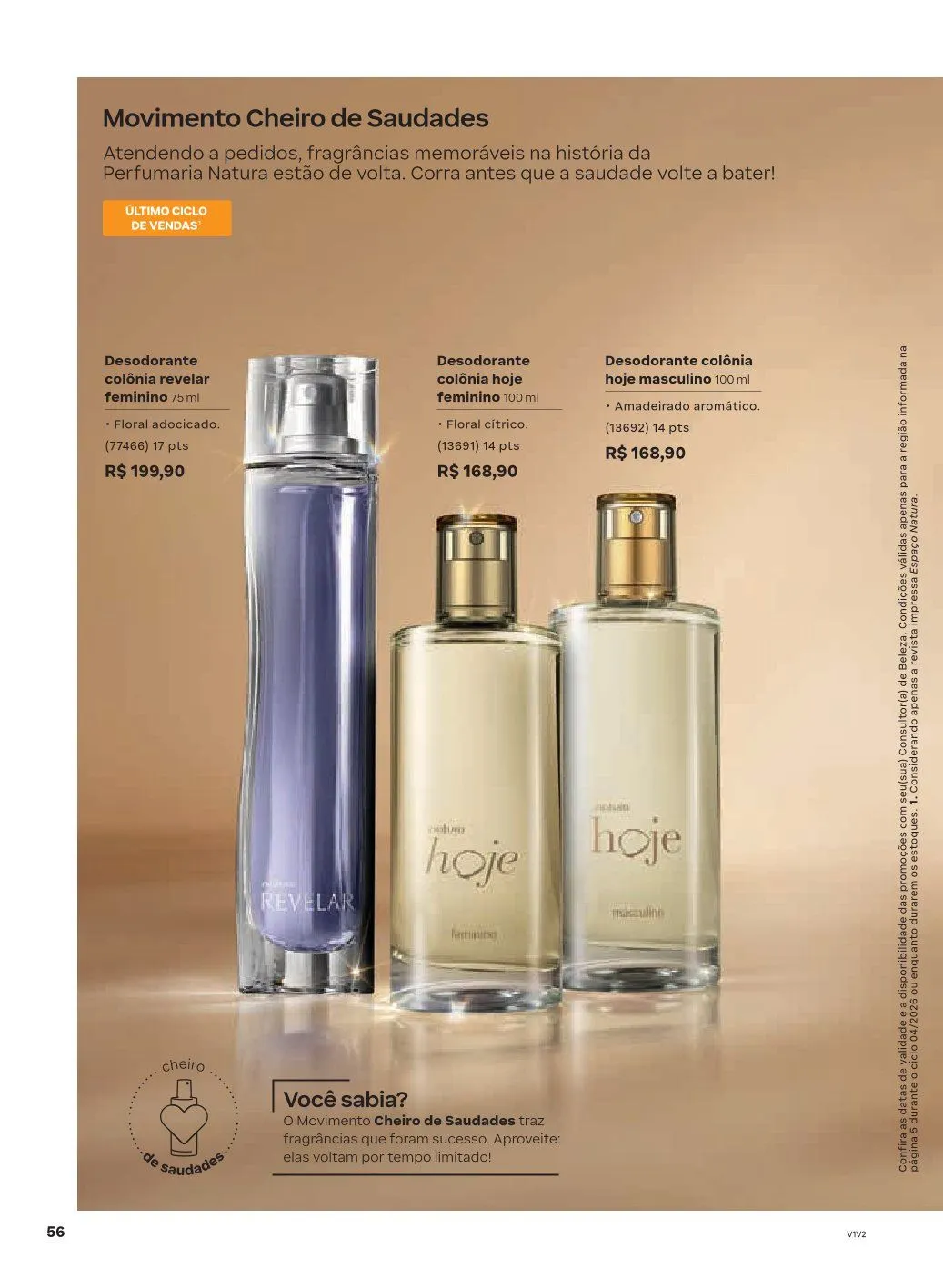 Encarte de NATURA 1 de abril até 30 de abril 2026 - Pagina 56