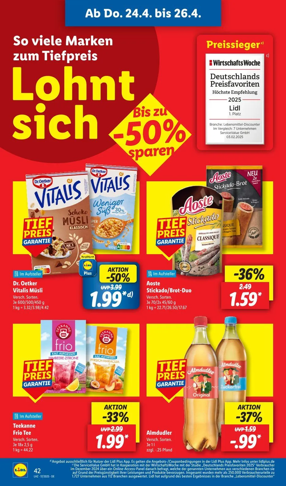 Lidl Angebote von 22. April bis 26. April 2025 - Prospekt seite 56