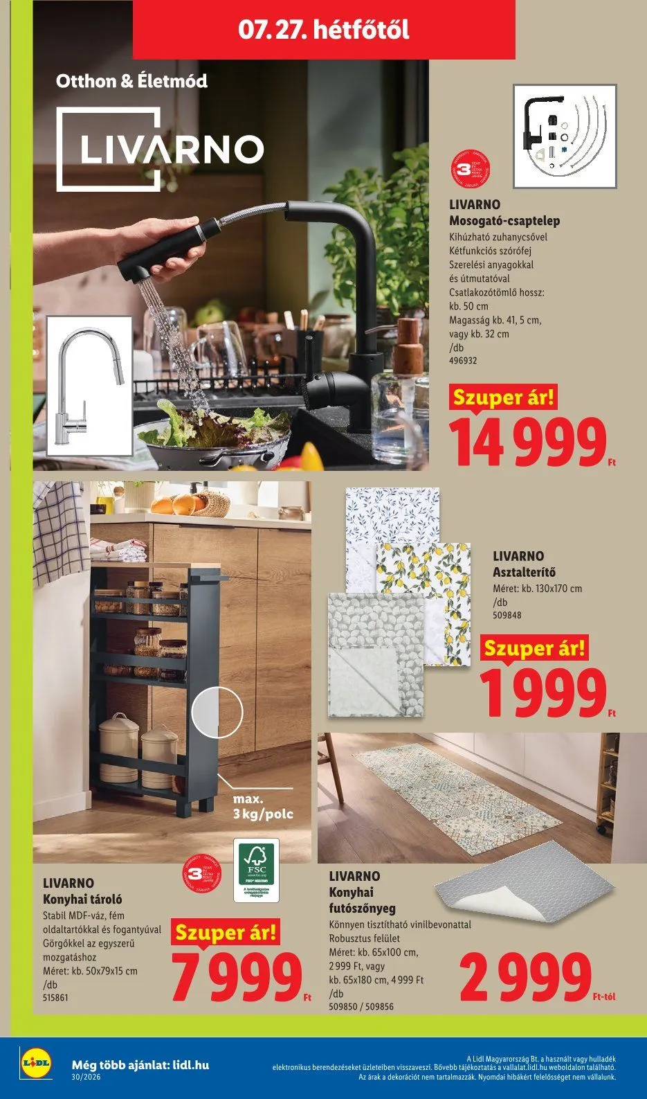 Katalógus  Lidl legfrissebb ajánlatai július 23.-tól július 29.-ig 2026. - Oldal 56