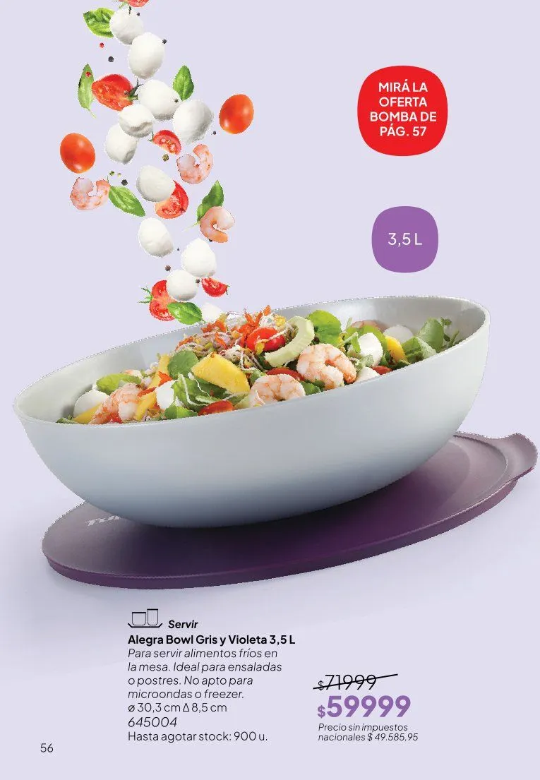 Ofertas de  Ofertas Tupperware  9 de junio al 30 de junio 2026 - Página 56 del catálogo