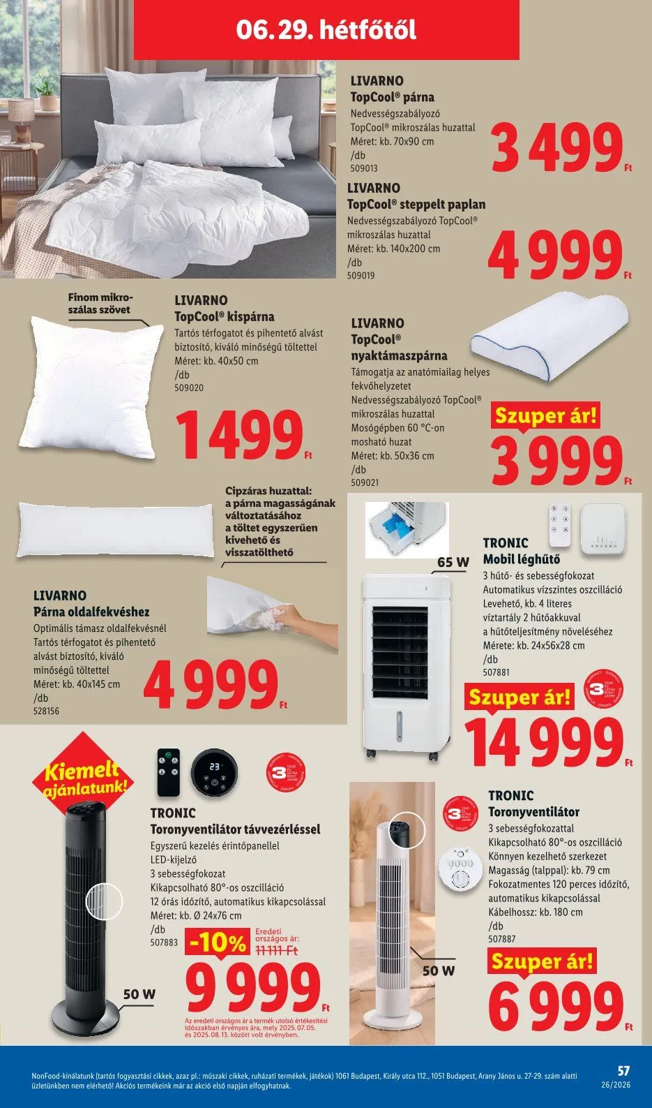 Katalógus Lidl legfrissebb ajánlatai június 25.-tól július 7.-ig 2026. - Oldal 57