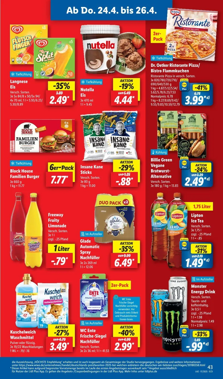Lidl Angebote von 22. April bis 26. April 2025 - Prospekt seite 57