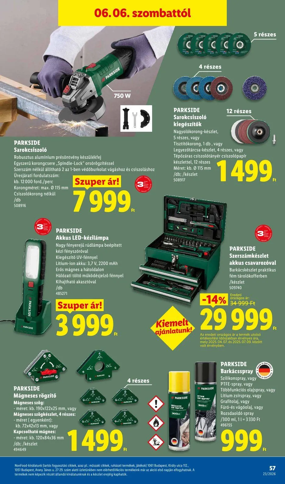 Katalógus Lidl legfrissebb ajánlatai június 4.-tól június 10.-ig 2026. - Oldal 57