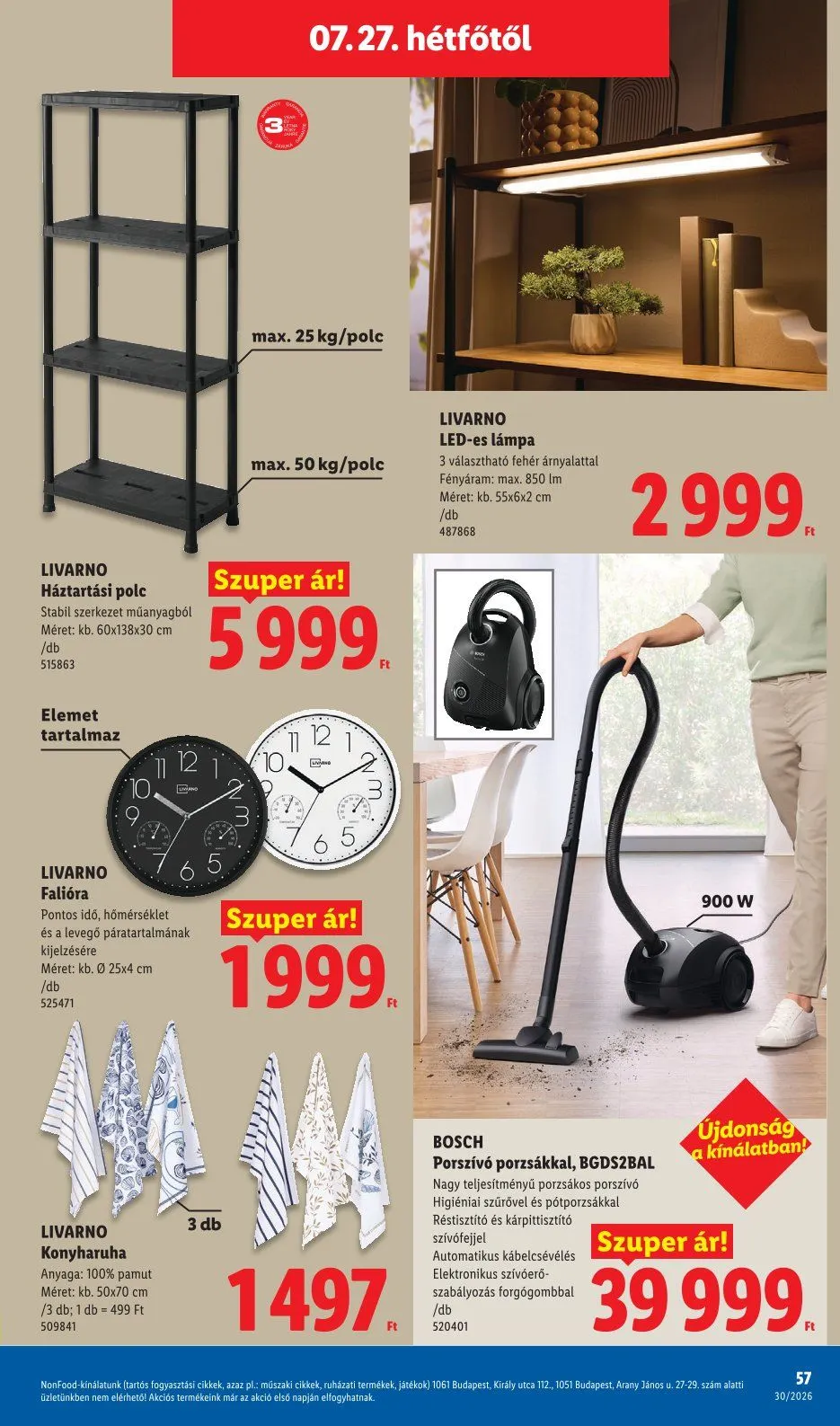 Katalógus  Lidl legfrissebb ajánlatai július 23.-tól július 29.-ig 2026. - Oldal 57