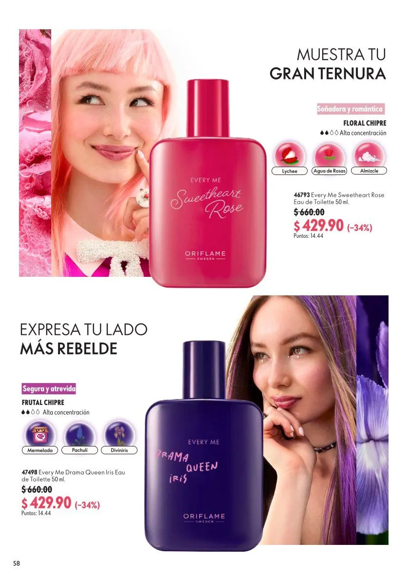 Catálogo de  Oriflame Ofertas 20 de junio al 10 de julio 2026 - Pagina 58