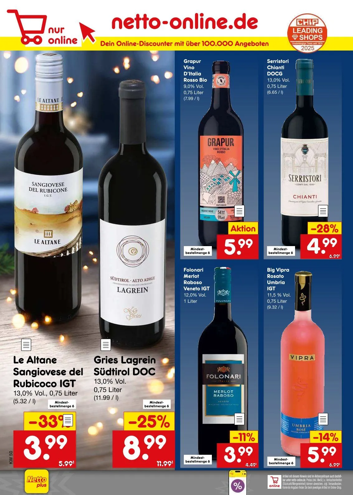 Netto Marken-Discount Angebote von 8. Dezember bis 13. Dezember 2025 - Prospekt seite 57
