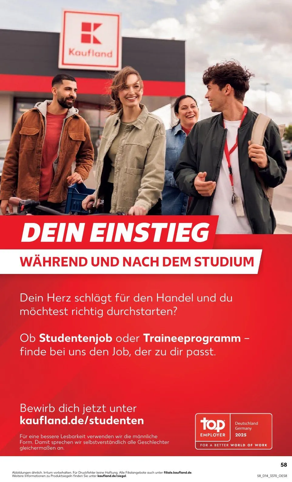 Kaufland Prospekt von 3. April bis 9. April 2025 - Prospekt seite 58