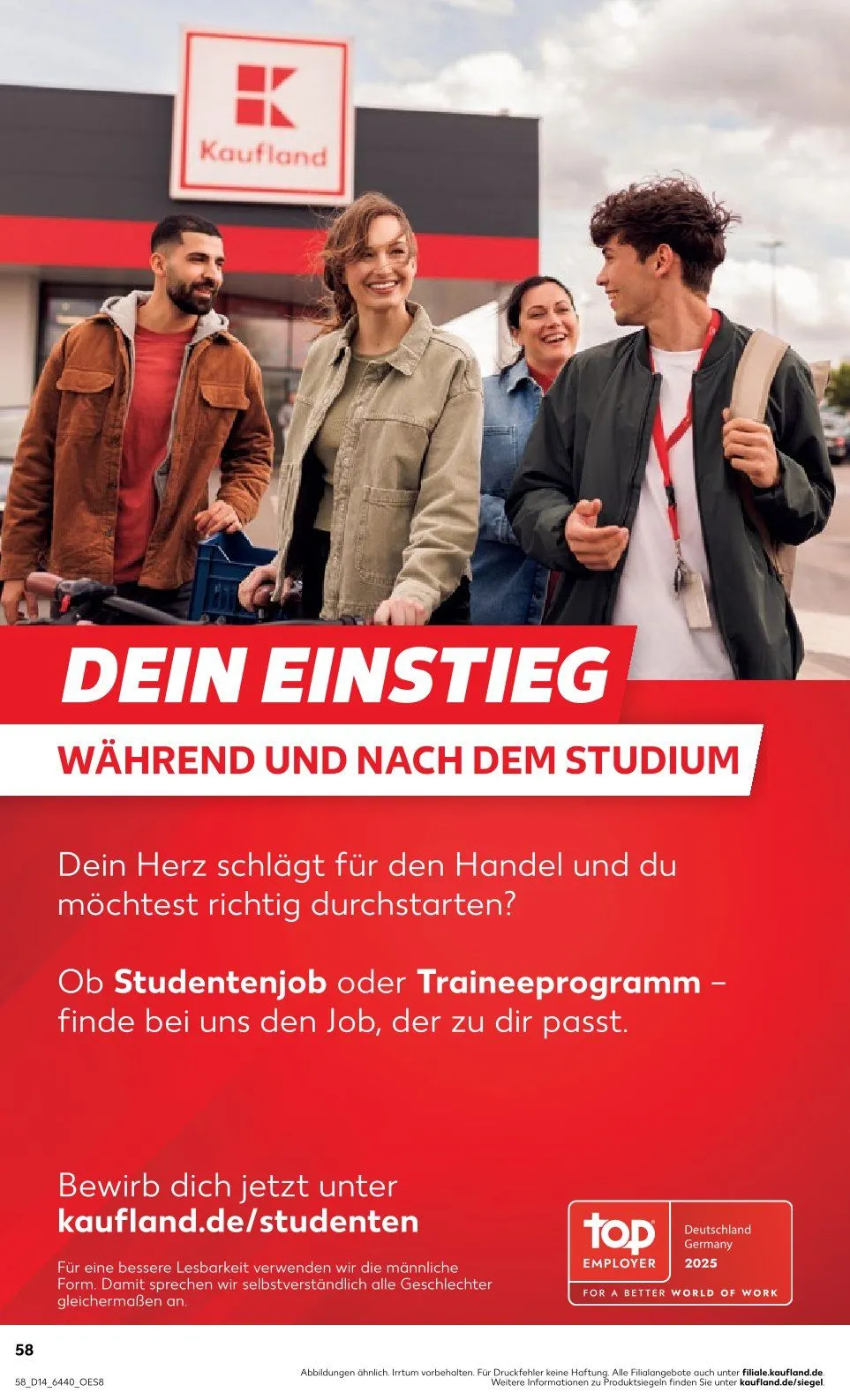 Kaufland Prospekt von 3. April bis 9. April 2025 - Prospekt seite 58