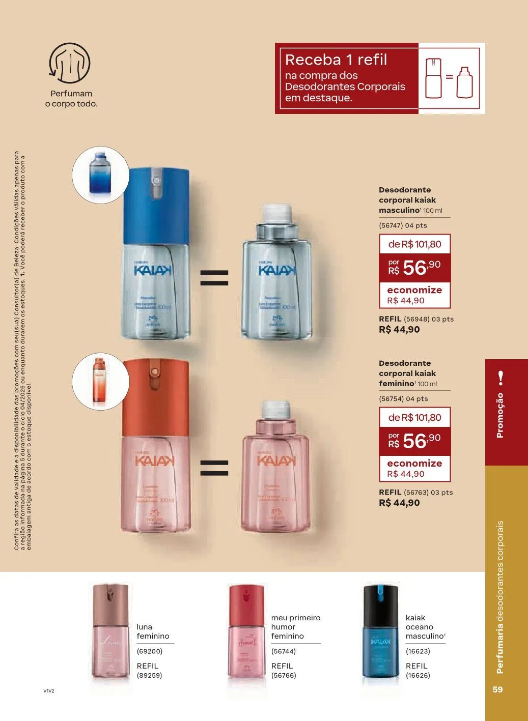 Encarte de NATURA 1 de abril até 30 de abril 2026 - Pagina 59