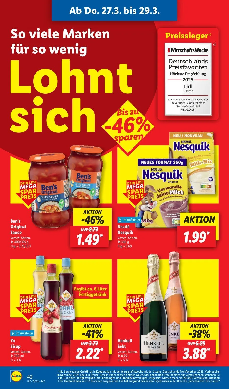 Lidl Prospekt von 24. März bis 29. März 2025 - Prospekt seite 60