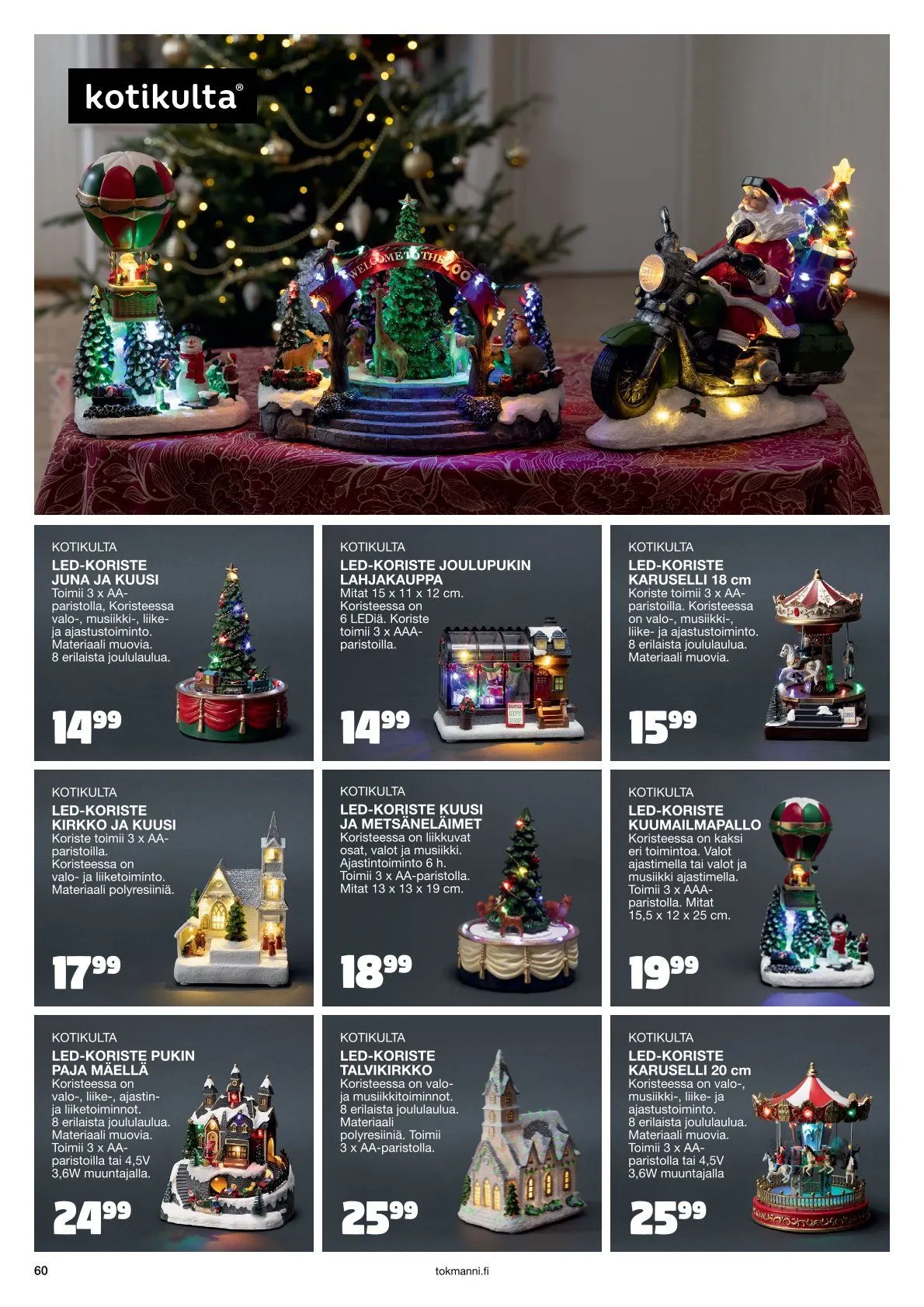  Tokmanni Tarjoukset voimassa alkaen 28. marraskuuta - 24. joulukuuta 2025 - Tarjouslehti sivu 60