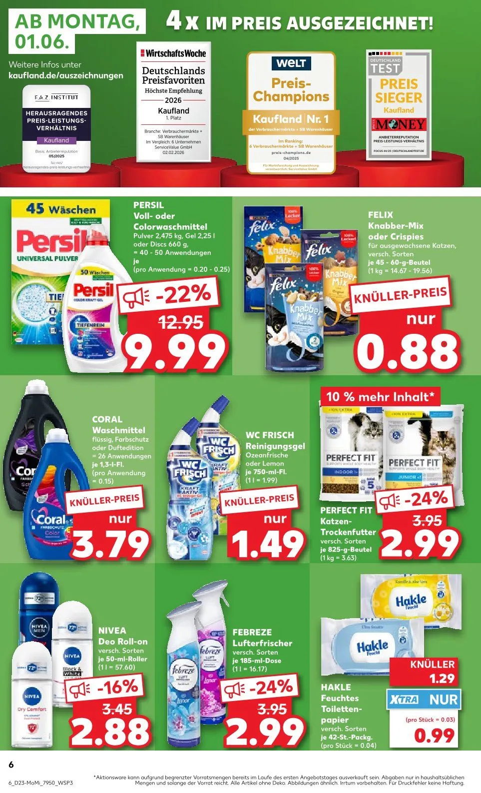 Kaufland Prospekte von 1. Juni bis 3. Juni 2026 - Prospekt seite 6