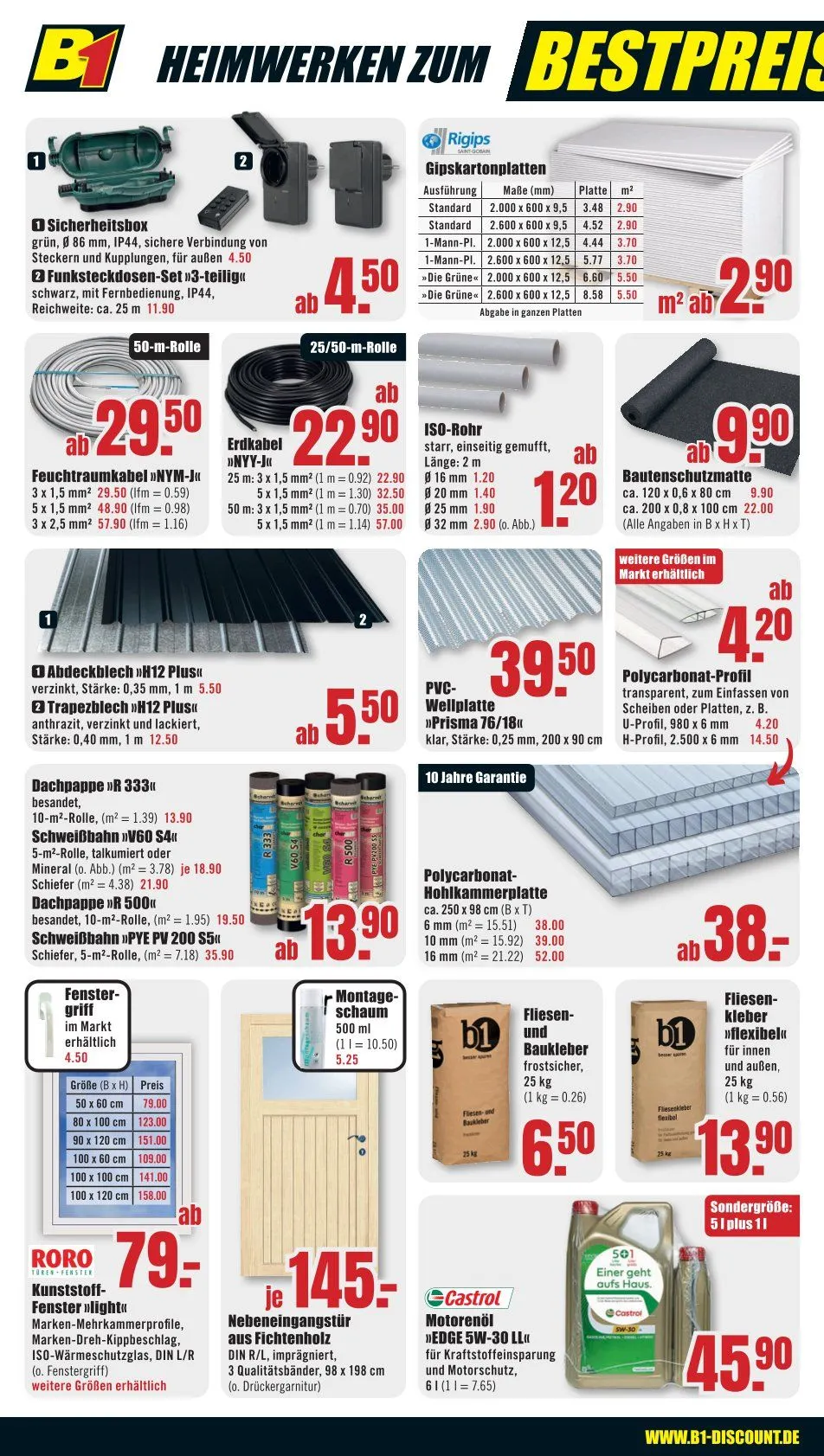 B1 Discount Baumarkt Prospekt von 17. Mai bis 26. Mai 2025 - Prospekt seite 6