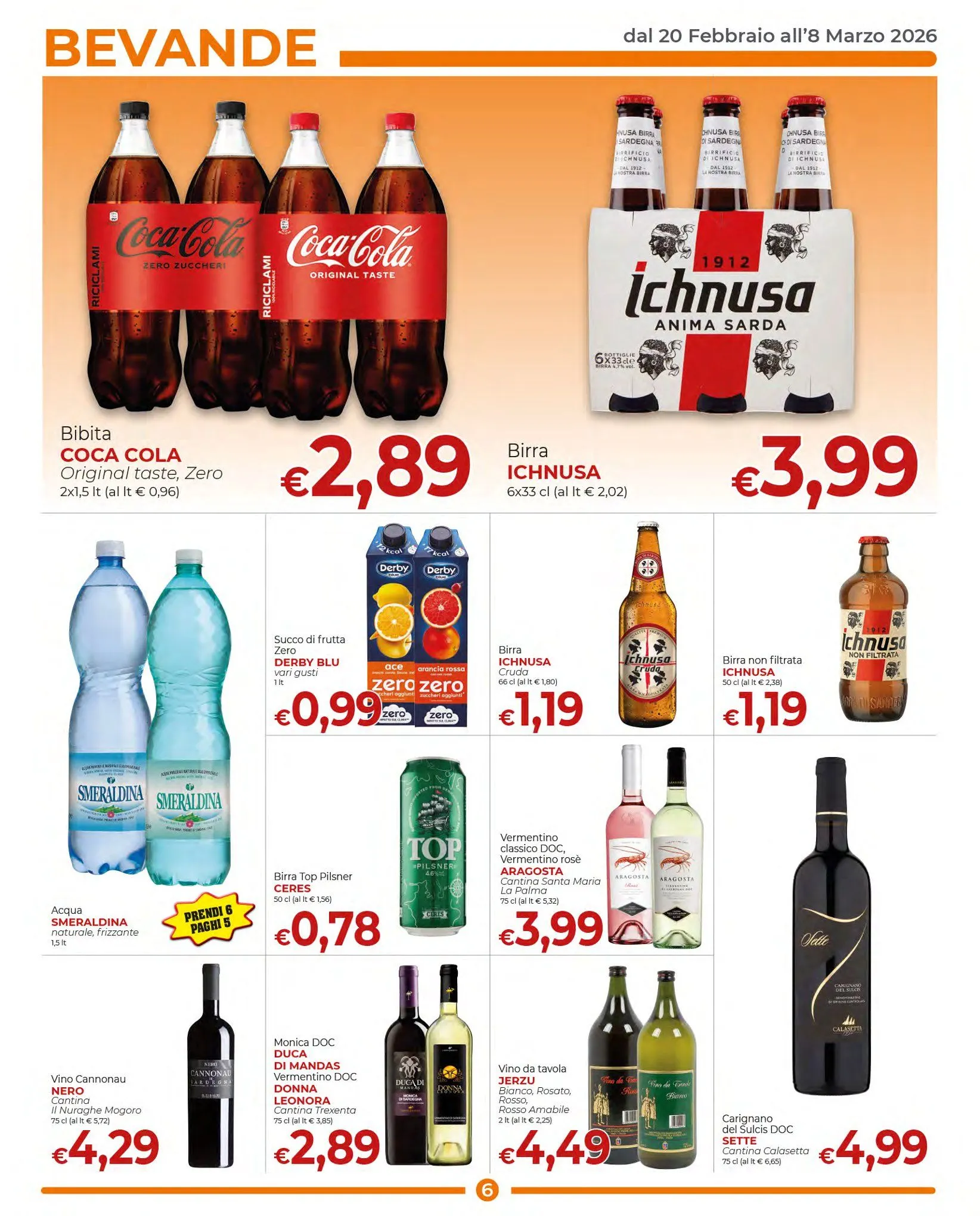 Volantini Supermercati Nonna Isa da 20 febbraio a 8 marzo di 2026 - Pagina del volantino 6