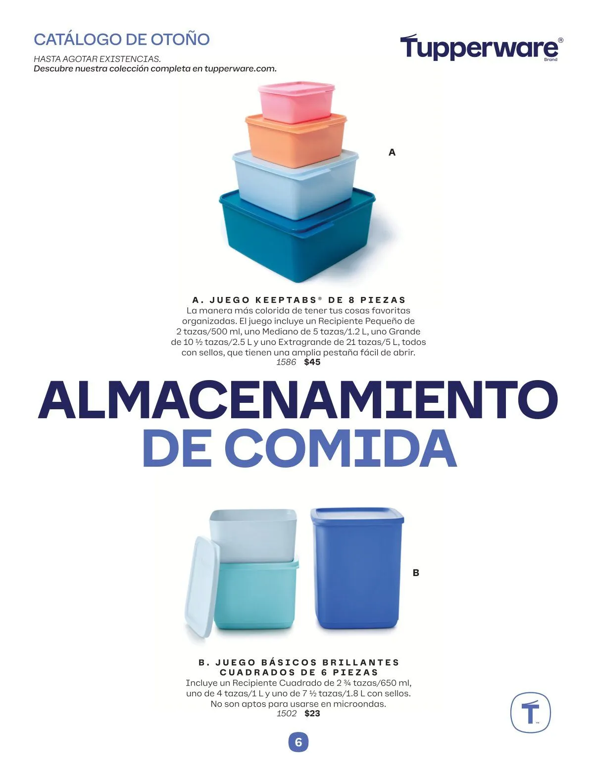 Catálogo de Tupperware ofertas 1 de septiembre al 31 de diciembre 2025 - Pagina 6