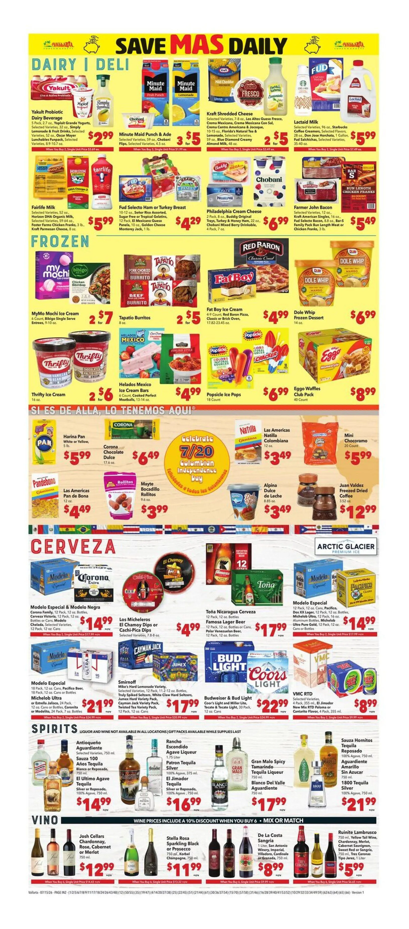 Weekly promotion Vallarta Sales spanning from July 15 to July 21 2026 - Page 6 for Catalogue 365
