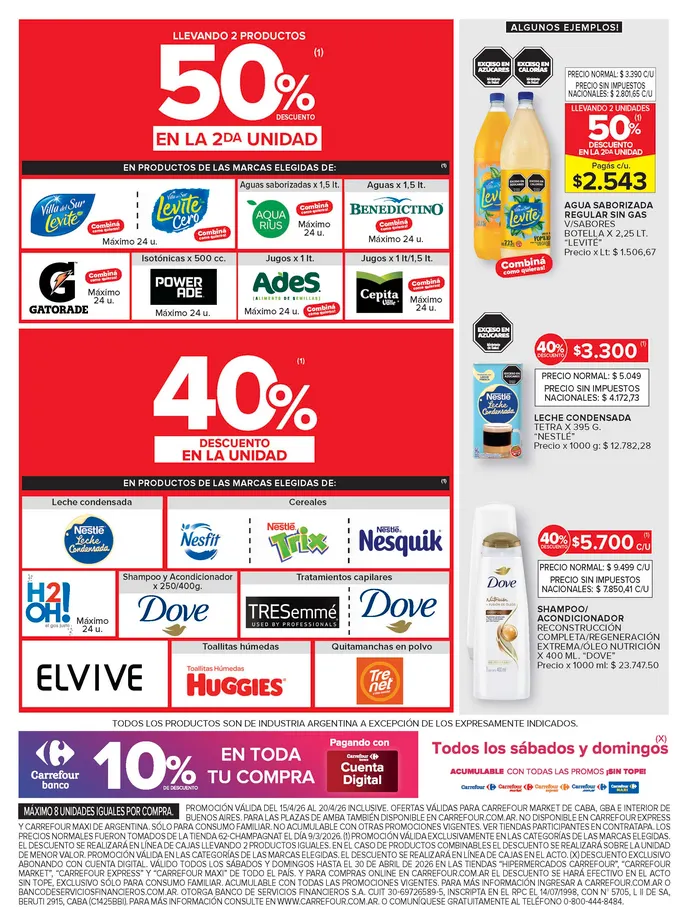 Ofertas de Ofertas Carrefour Market 15 de abril al 20 de abril 2026 - Página 6 del catálogo