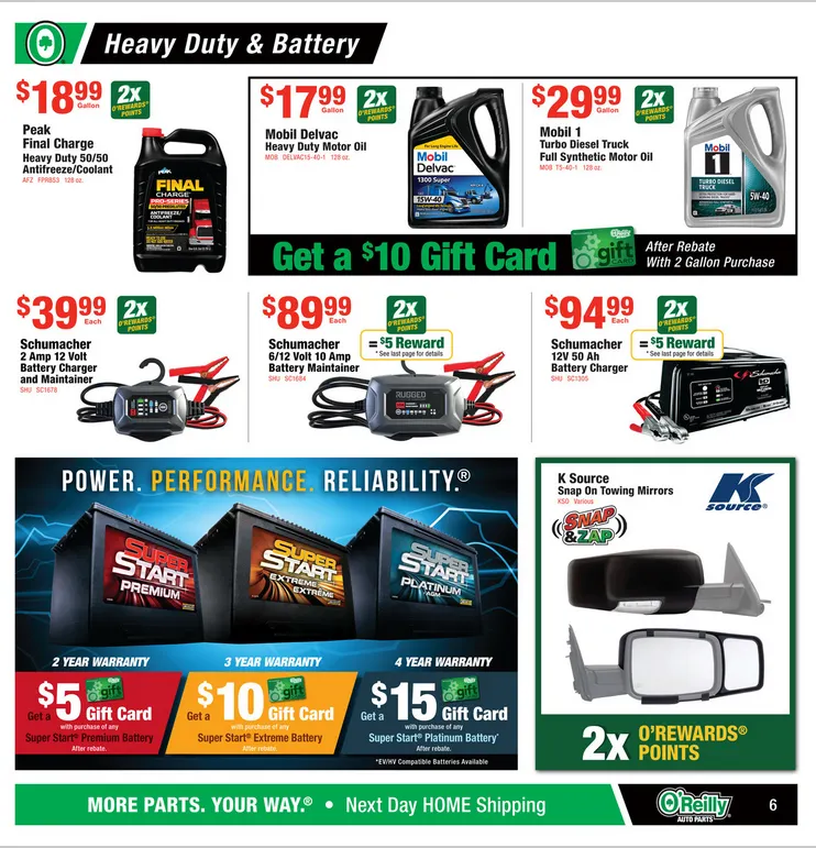 Weekly ad O'Reilly Auto Parts Sales from January 28 to February 24 2026 - Page 6