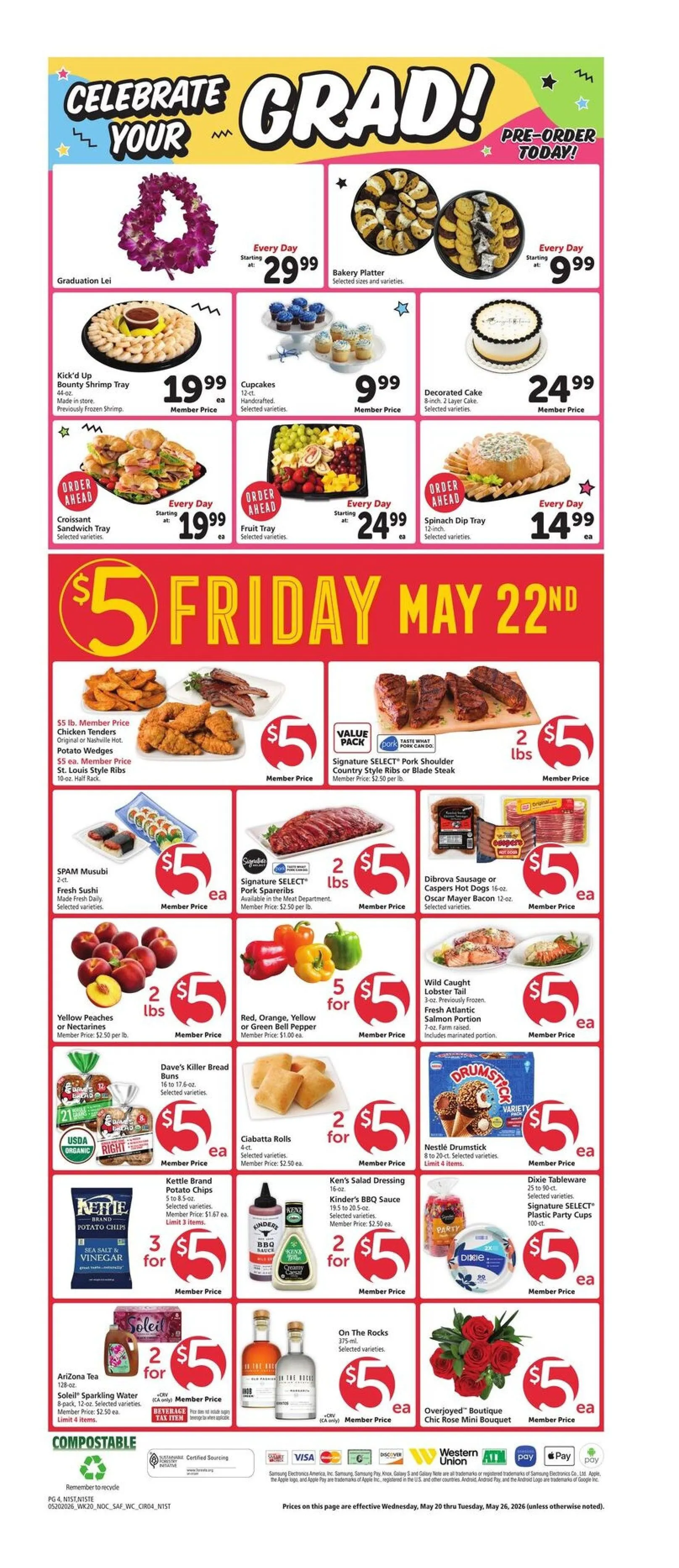 Weekly promotion Safeway Sales spanning from May 20 to May 26 2026 - Page 6 for Catalogue 365