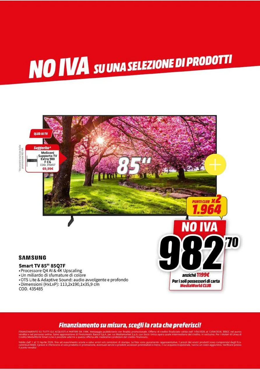 Volantini MEDIAWORLD da 1 aprile a 12 aprile di 2026 - Pagina del volantino 6