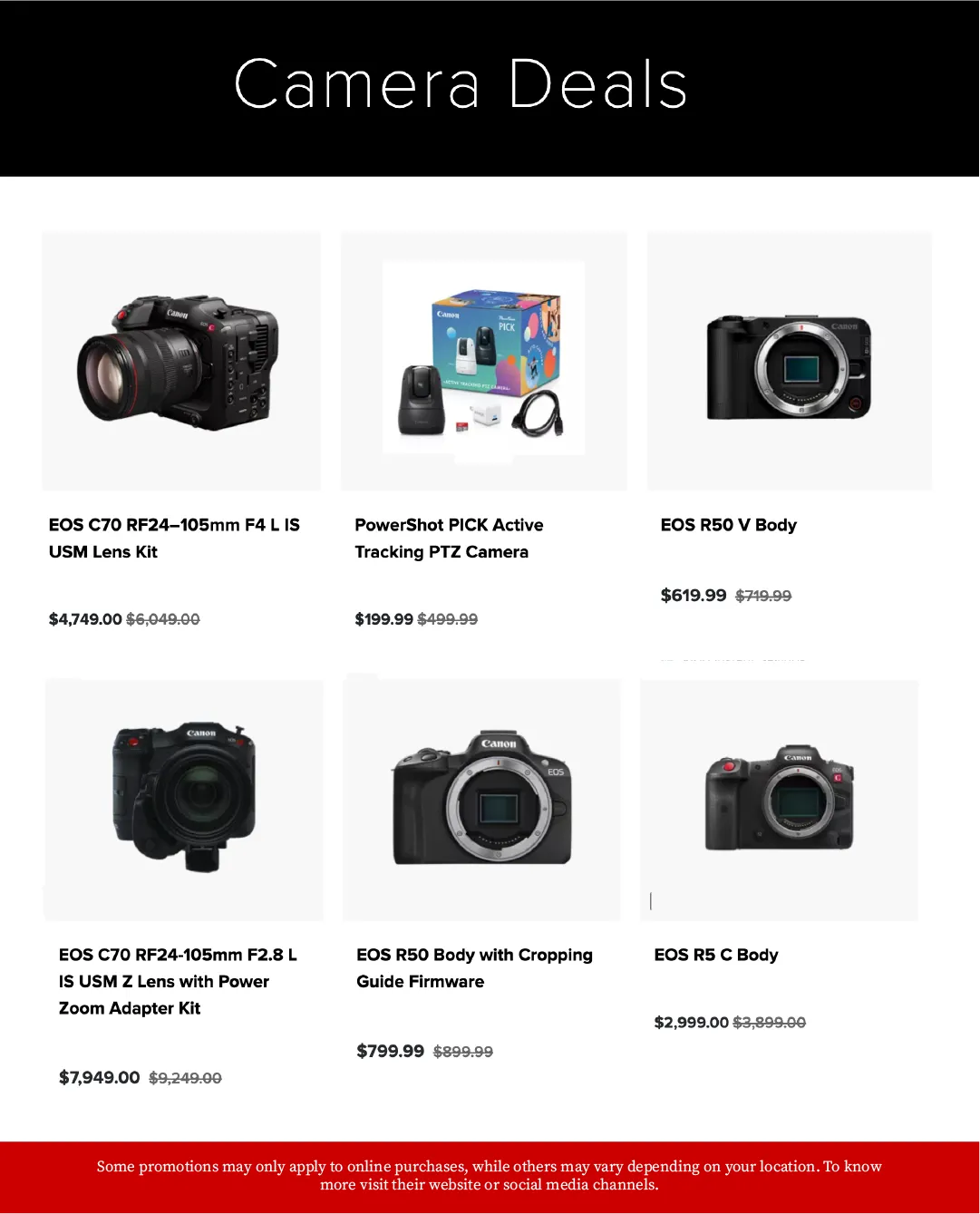 Weekly promotion  Canon Sales spanning from April 9 to April 30 2026 - Page 5 for Catalogue 365