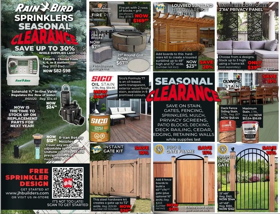 J&H Builder's Warehouse Sales from August 21 to September 10 2025 - flyer page 5