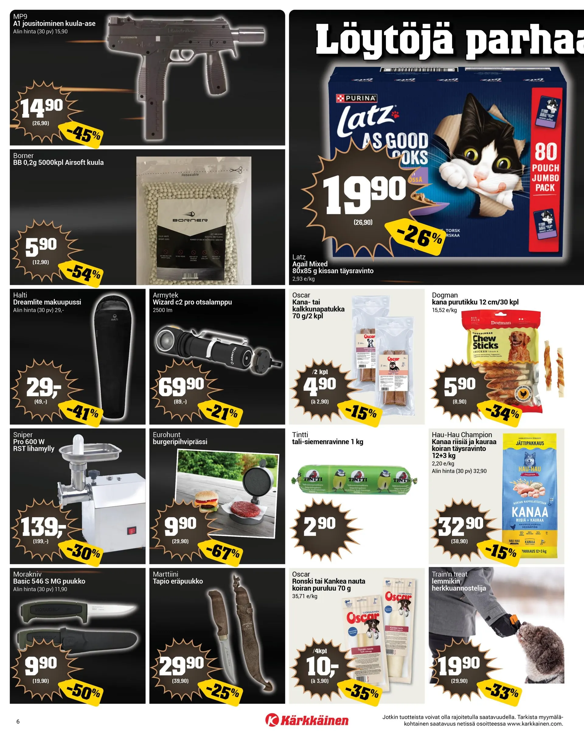 Kärkkäinen Black Friday Tarjoukset voimassa alkaen 19. marraskuuta - 2. joulukuuta 2025 - Tarjouslehti sivu 6