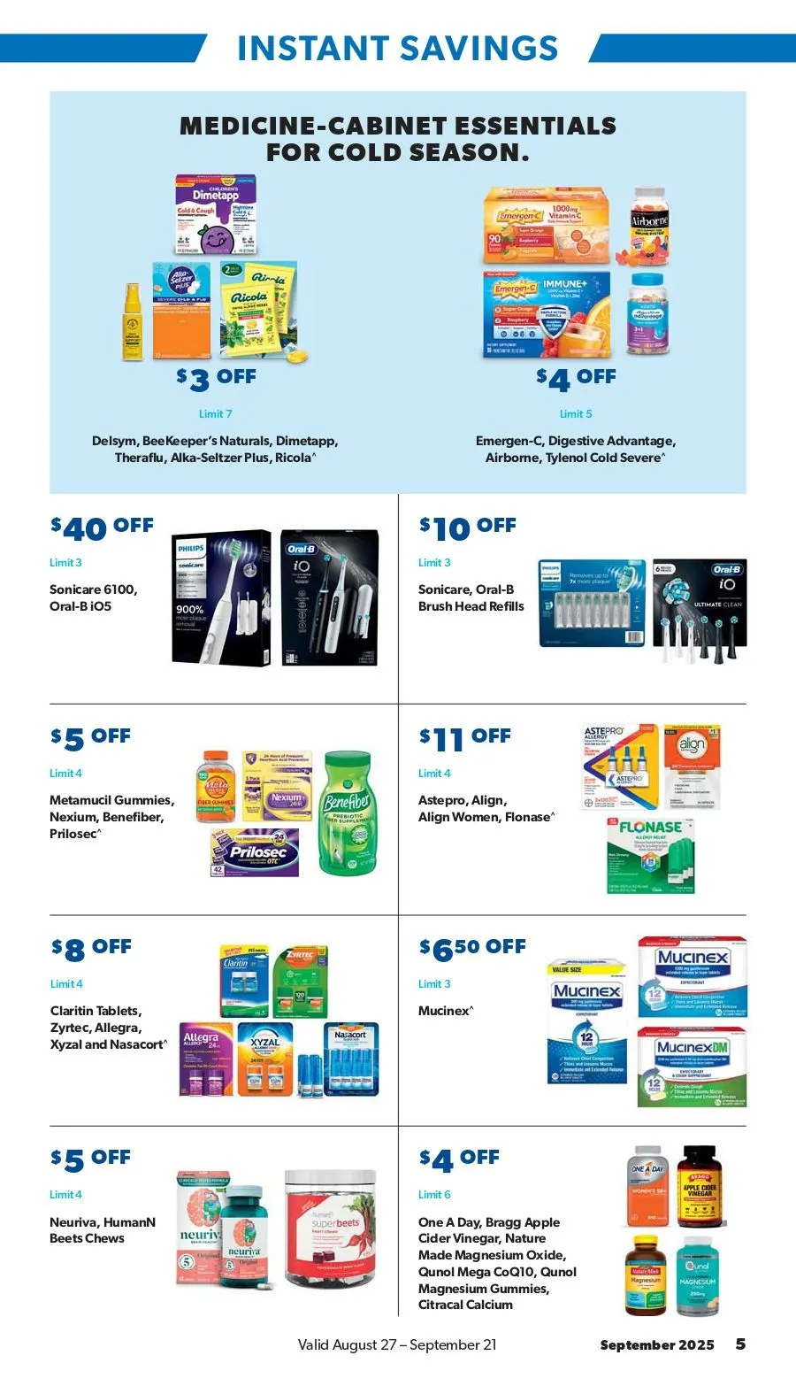 Weekly ad Instant Savings from August 19 to September 22 2025 - Page 5