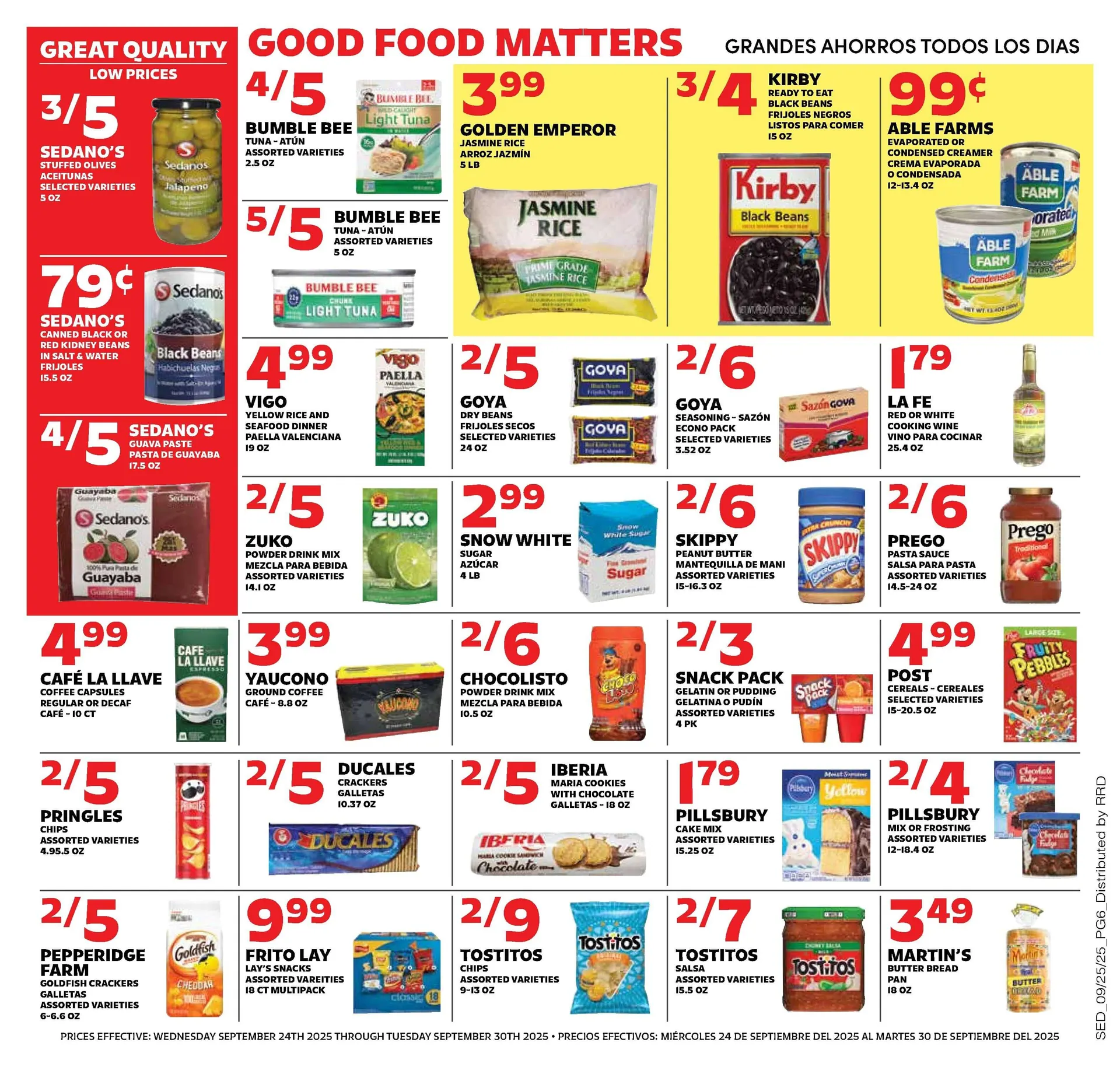 Weekly promotion Sedano's Sales spanning from September 24 to September 30 2025 - Page 6 for Catalogue 365