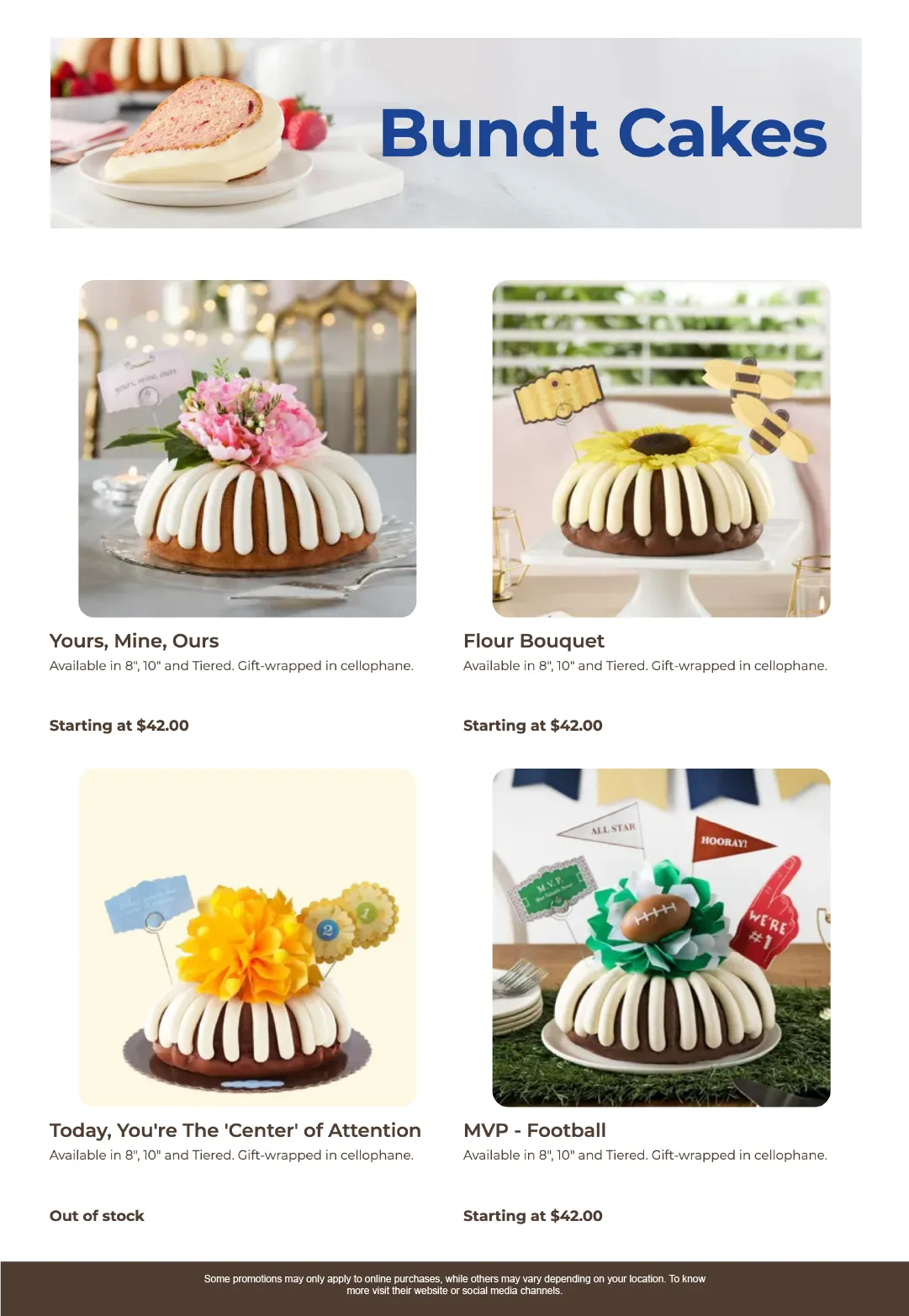 Weekly ad  Nothing Bundt Cakes Sales from January 23 to February 6 2026 - Page 5