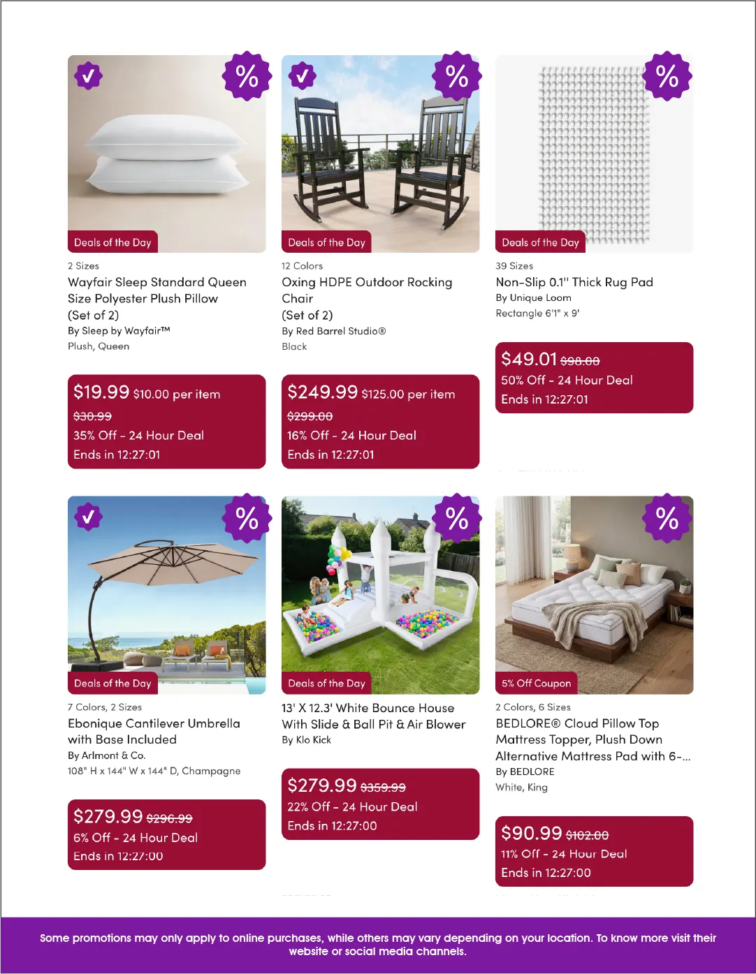 Weekly ad  Wayfair Sales from April 21 to May 10 2026 - Page 5