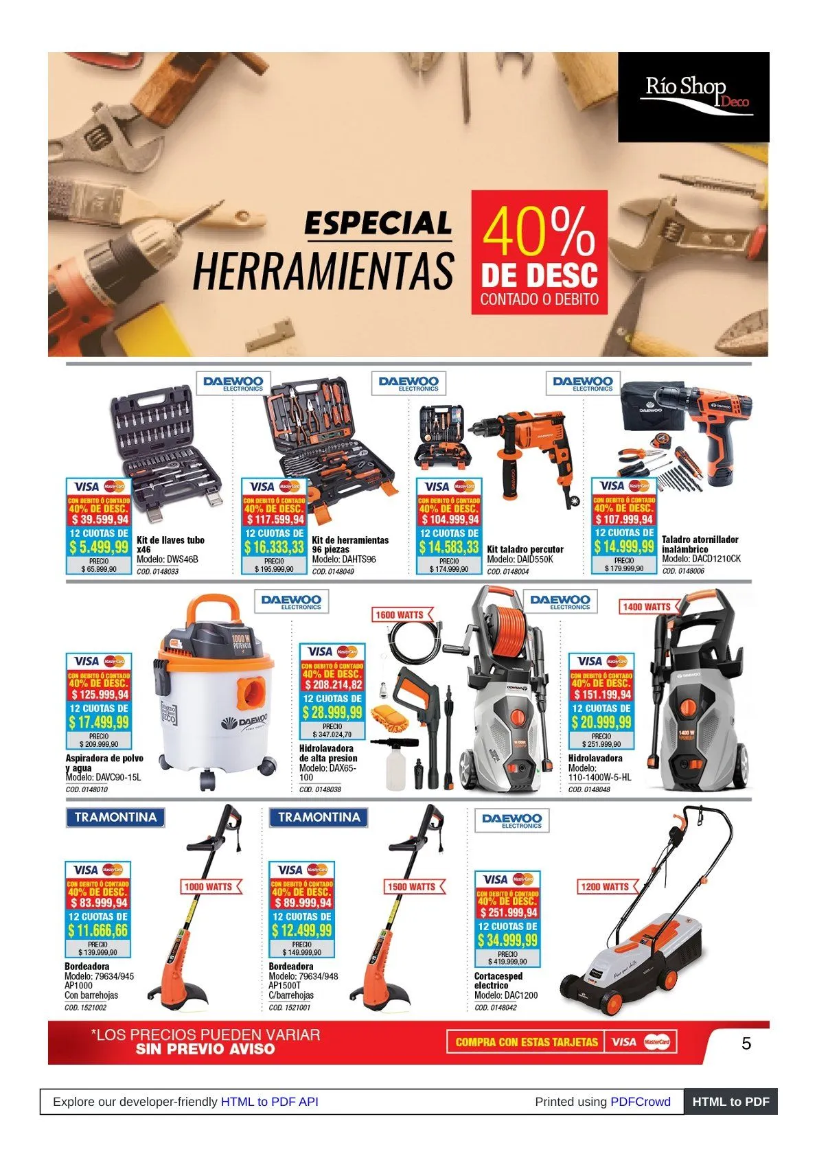 Ofertas de Ofertas Río Shop Deco 30 de marzo al 30 de abril 2026 - Página 5 del catálogo