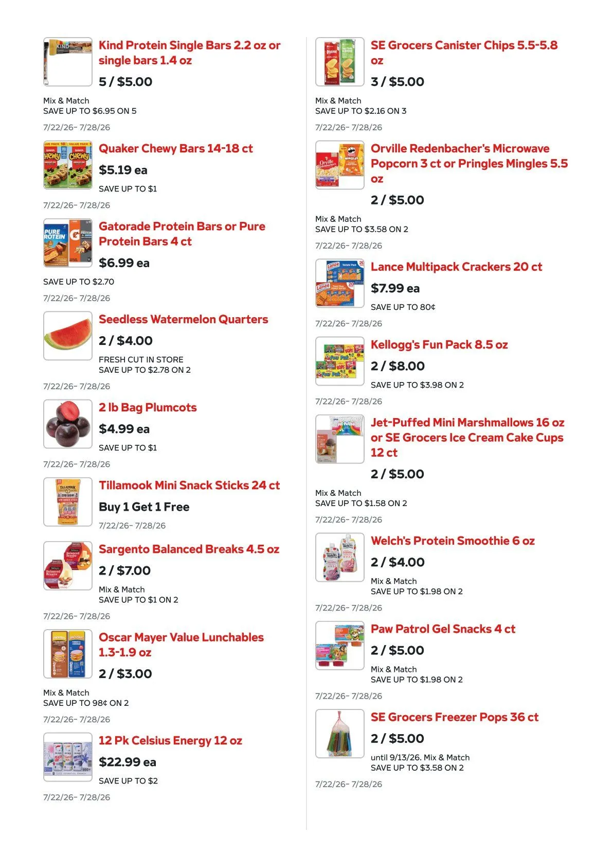 Weekly ad Harveys Supermarket  from July 22 to July 28 2026 - Page 6