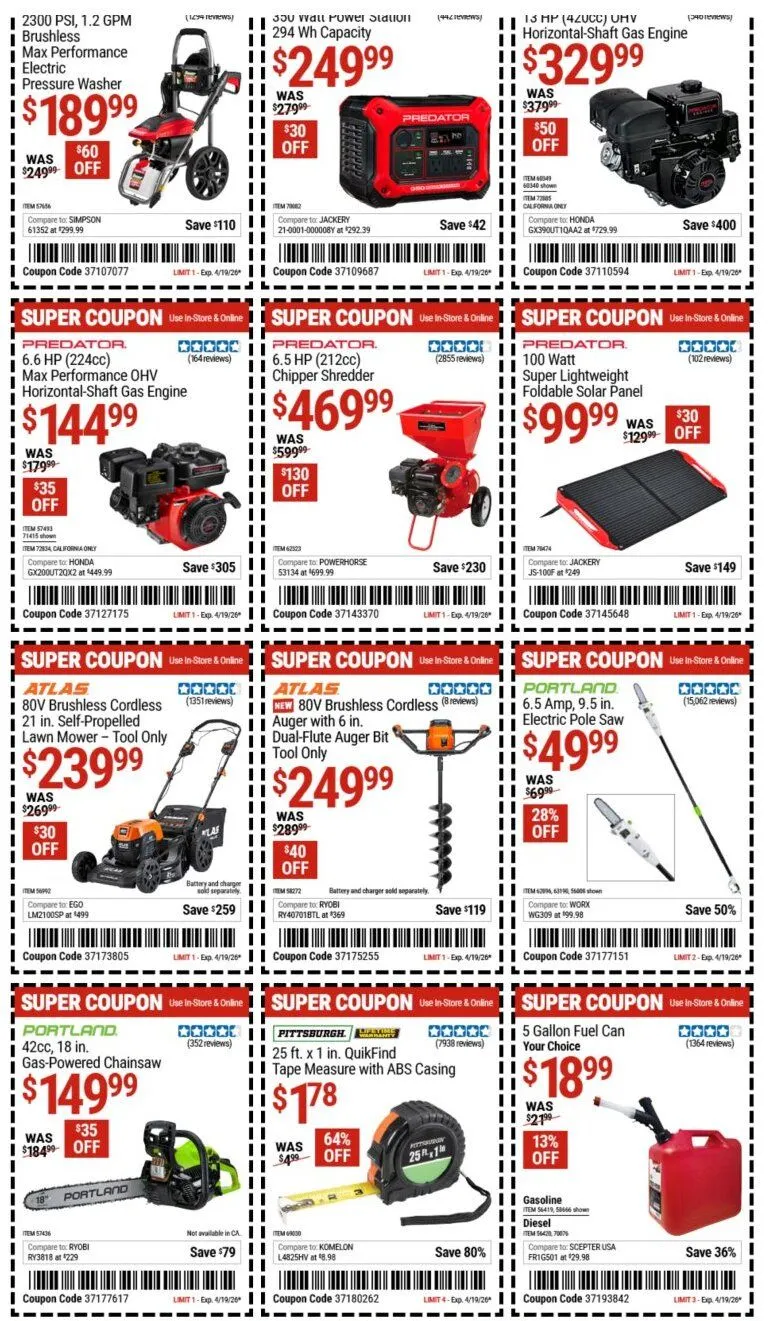 Weekly ad Harbor Freight weekly ads from April 13 to April 19 2026 - Page 6