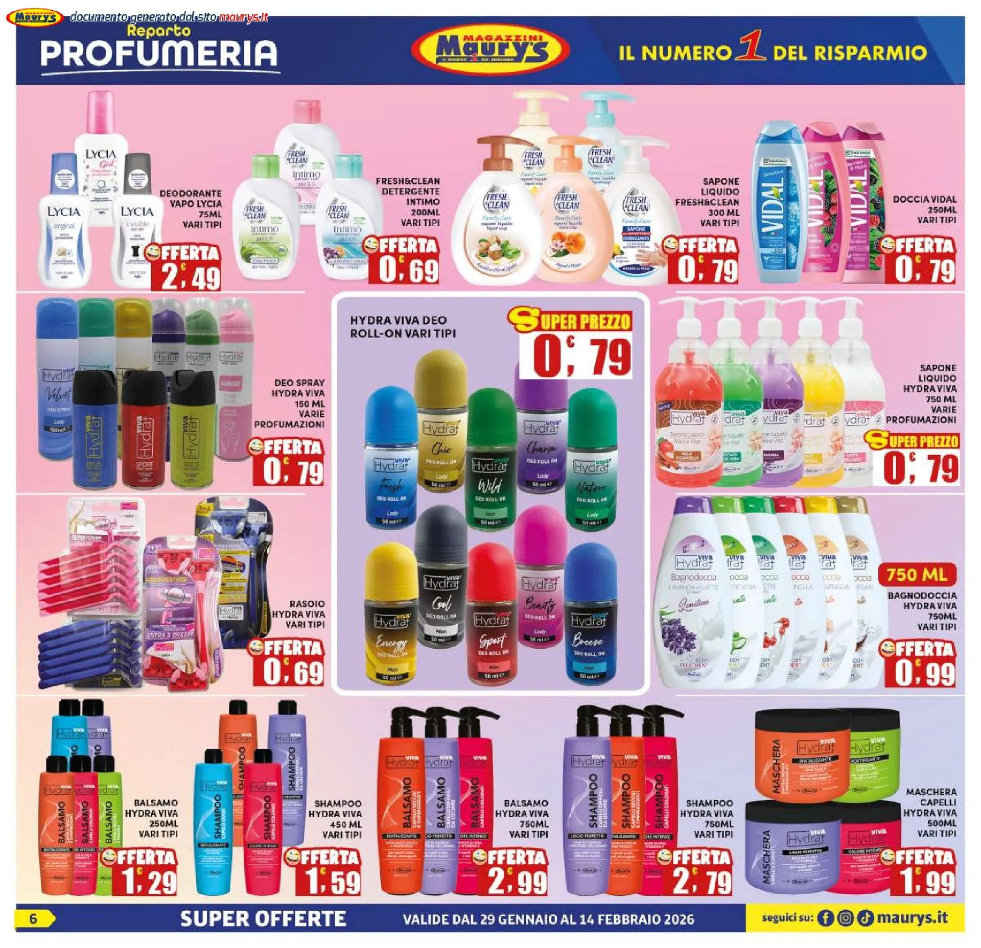 Maury's Volantino da 29 gennaio a 14 febbraio di 2026 - Pagina del volantino 6